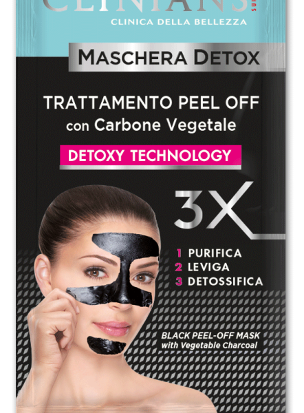 Clinians Detox Peel-Off arctisztító maszk növényi faszén kivonattal 20ml