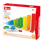 WANGE® - DUBIE 510 | készségfejlesztő  építőjáték készlet | Kezdő matek 119 építőkocka + 10 kártya