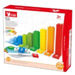 WANGE® - DUBIE 510 | készségfejlesztő  építőjáték készlet | Kezdő matek 119 építőkocka + 10 kártya