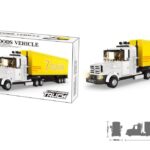 WANGE® 4972 | készségfejlesztő építőjáték | 333 db építőkocka | Csőrös kamion