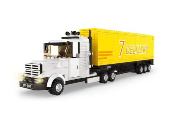 WANGE® 4972 | készségfejlesztő építőjáték | 333 db építőkocka | Csőrös kamion