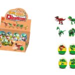 WANGE® 6801-6806 | készségfejlesztő építőjáték | 929 db építőkocka / szett| Dinoszaurusz tojás (2 db 6-os szett kínálóban)