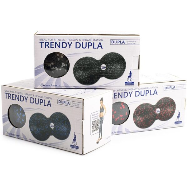 Masszírozó labda Trendy Dupla kemény fekete-kék