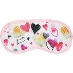 Touch Of Beauty szatén szemmaszk, 4 féle vidám mintával,  24 darabos displayben