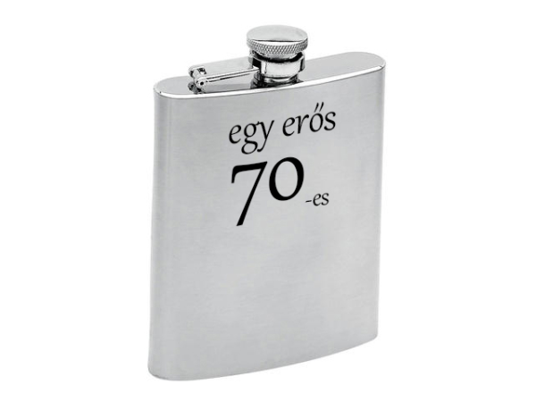 Fém laposüveg - 70. Születésnapra