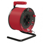 110221324_26819.png Emos kábeldob 4 aljzat 50m 1,5 mm², PVC, 230V, piros