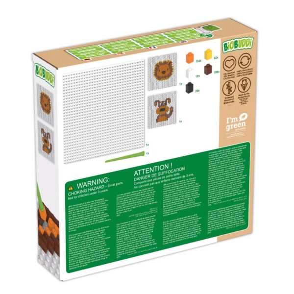 BiOBUDDi BB-2015 | készségfejlesztő bio mozaik készlet | Oroszlán vagy kutya