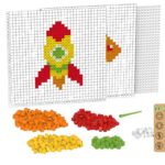 BiOBUDDi BB-2016 | készségfejlesztő bio mozaik készlet | Hal vagy rakéta