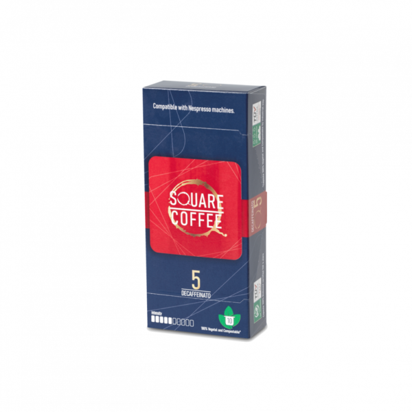 Decaffeinato - koffeinmentes -  100 % ban lebomló kávékapszula  TUV  minősítéssel !