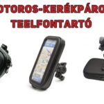Motoros telefontartó kormányra rögzithető vízálló