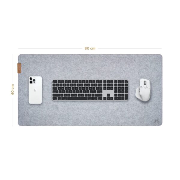 Artimo Desk Mat - M (80x40cm), Világos szürke