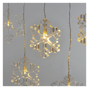 113946235_1550000101_E01-DCGW06.png LED karácsonyi fényfüggöny – hópelyhek, 84 cm, beltéri, meleg fehér
