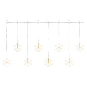113946239_1550000101_E21-DCGW06.png LED karácsonyi fényfüggöny – hópelyhek, 84 cm, beltéri, meleg fehér