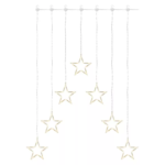 113946254_118672.png LED karácsonyi fényfüggöny – 7 csillag, 67x125cm, kültéri és beltéri, meleg fehér