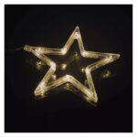 113946256_118677.jpg LED karácsonyi fényfüggöny – 7 csillag, 67x125cm, kültéri és beltéri, meleg fehér