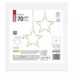 113946258_118674.jpg LED karácsonyi fényfüggöny – 7 csillag, 67x125cm, kültéri és beltéri, meleg fehér