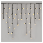 113946278_1550040013_E01-D4CW01.png LED karácsonyi jégcsapok, 3,6 m, kültéri és beltéri, meleg fehér, programokkal