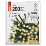 113946282_1550040013_E11-D4CW01.png LED karácsonyi jégcsapok, 3,6 m, kültéri és beltéri, meleg fehér, programokkal