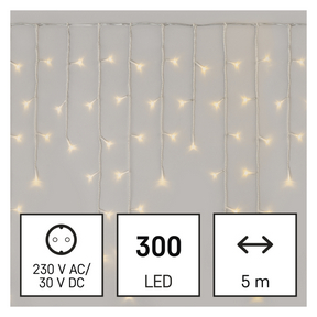 113946283_1550040012_E00-D4CW02.png LED karácsonyi jégcsapok, 5 m, kültéri és beltéri, meleg fehér, távirányító, progr, időz.