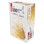 113946444_1550030007_E17-D3AW08.png LED fényfüzér – fürtök, nano, 2,35 m, beltéri, meleg fehér, időzítő, arany szál-szín