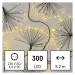 113946451_1550000059_E00-D3AW10.png LED fényfüzér – fürtök, nano, 5,2 m, beltéri, meleg fehér, időzítő