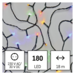 113946723_1550044003_E00-D4AM04.png LED karácsonyi fényfüzér, 18 m, kültéri és beltéri, többszínű, időzítő