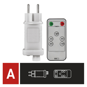113947160_1550025000_E03-D1ZW02.png Tápegység Standard/Profi karácsonyi sorolható füzérekhez, kültéri, távírányítós