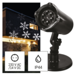 113947755_1550002017_E00-DCPC04.png LED dekoráció projektor – hópelyhek, kültéri és beltéri, hideg fehér