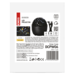 LED dekor projektor – csillagok, 3x AAA, beltérre
