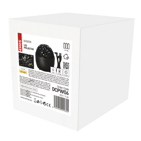 LED dekor projektor – csillagok, 3x AAA, beltérre