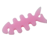 Univerzális fülhallgató tartó, 3D hal minta, rózsaszín