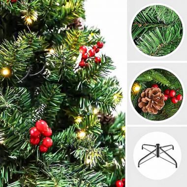 115292600_led-es-mufenyo-120-cm-4.jpg 260LED-es műfenyő 180cm, melegfehér