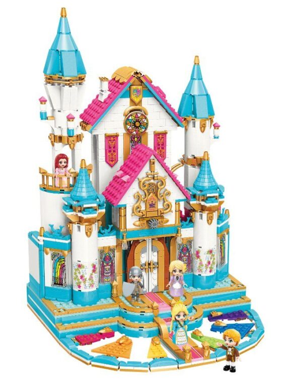 115667085_Qman-32015-1-lego-kompatibilis-epitojatek-hu.jpg QMAN® 32015 | készségfejlesztő építőjáték lányoknak | 1169 db építőkocka | Leah hercegnő hatalmas virágkastélya