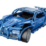 QMAN® 54005 | technic-kompatibilis távirányítós építőjáték | 531 db építőkocka | Phantom kék sportautó (app + controller)