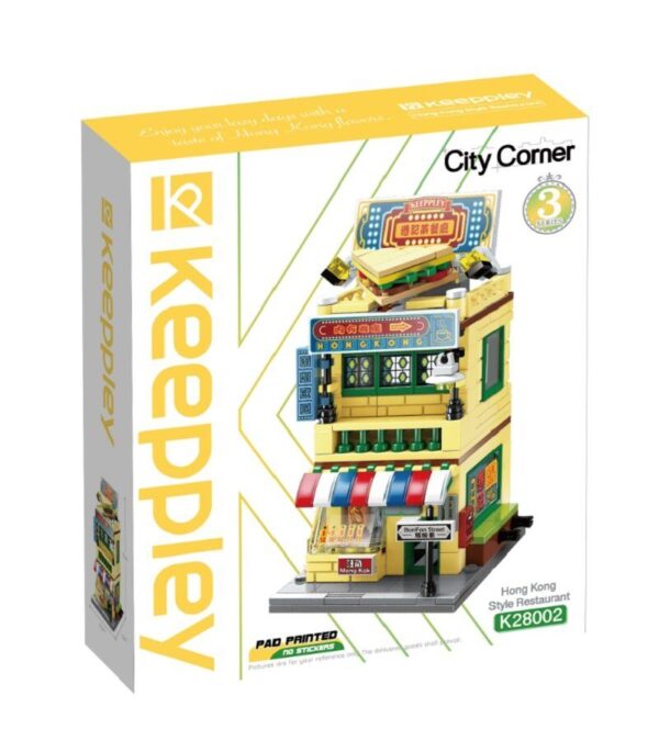 115667120_Qman-k28002-lego-kompatibilis-epitojatek-hu.jpg QMAN® K28002 Keeppley | készségfejlesztő építőjáték lányoknak | 310 db építőkocka | Hong Kong étterem és teázó