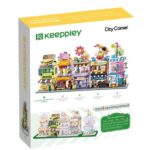 115667123_Qman-k28002-2-lego-kompatibilis-epitojatek-hu.jpg QMAN® K28002 Keeppley | készségfejlesztő építőjáték lányoknak | 310 db építőkocka | Hong Kong étterem és teázó