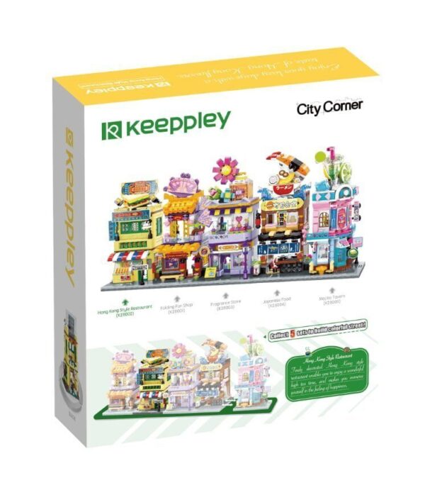 115667123_Qman-k28002-2-lego-kompatibilis-epitojatek-hu.jpg QMAN® K28002 Keeppley | készségfejlesztő építőjáték lányoknak | 310 db építőkocka | Hong Kong étterem és teázó