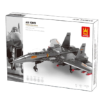 WANGE® 4001 | készségfejlesztő katonai építőjáték | 272 db építőkocka | Hordozó alapú vadászgép