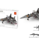 WANGE® 4001 | készségfejlesztő katonai építőjáték | 272 db építőkocka | Hordozó alapú vadászgép