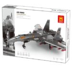 WANGE® 4001 | készségfejlesztő katonai építőjáték | 272 db építőkocka | Hordozó alapú vadászgép