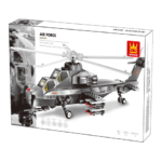 WANGE® 4002 | készségfejlesztő katonai építőjáték | 264 db építőkocka | Katonai helikopter