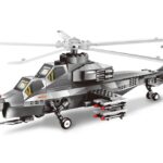 WANGE® 4002 | készségfejlesztő katonai építőjáték | 264 db építőkocka | Katonai helikopter