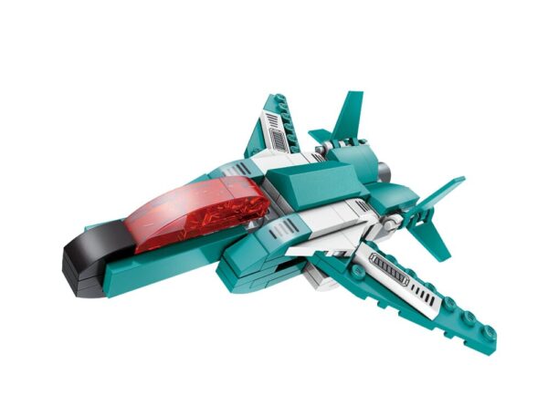 QMAN® 1412 | készségfejlesztő építőjáték | 498 db építőkocka | 6 az 1-ben Árész a szuper robot