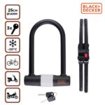 116777805_871125223388.jpg BLACK+DECKER Kerékpár U-lakat ⌀14mmx25cm, 1400g, 3 kulcs