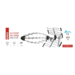 EMOS Kültéri antenna EM-29U5G, PROFI, 0–200 km, DVB-T2, LTE/4G/5G szűrő