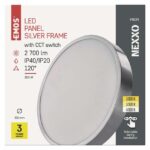 116982745_1539087281_E11-ZM5253.jpg EMOS LED felületre szerelhető lámpatest NEXXO, kör, ezüst, 28,5W, állítható színhőmérséklet