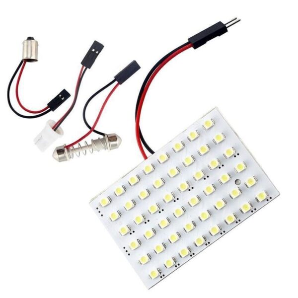 119576871_auto_ledpanel_48_leddel-1.jpg Led panel fehér 48leddel 3 féle adapterrel