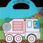 Táskás kifestő matricákkal - Teherautók