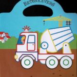 Táskás kifestő matricákkal - Teherautók