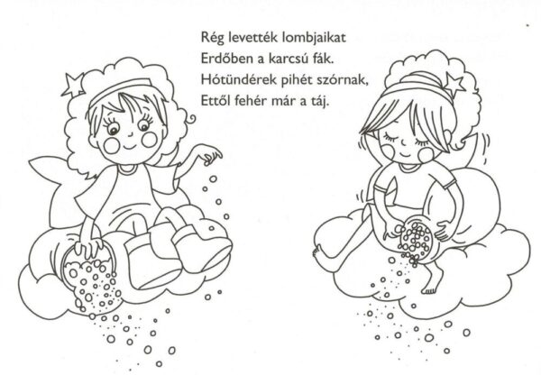 Kifestőfüzet ovisoknak - Télapó és a mókusok